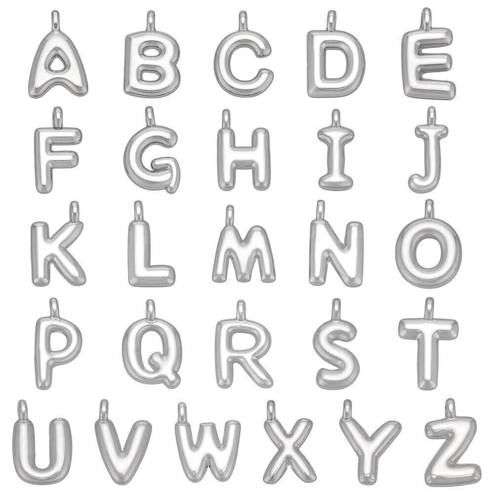 6792 26Pcs 18K Gold Plated A-Z Alphabet Letters Charms, Initial Letters